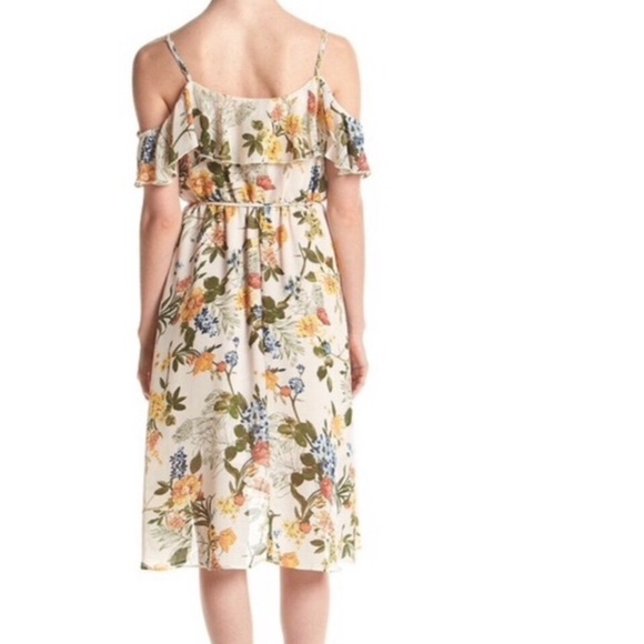 June & Hudson Boho Cold Shoulder Midi Dress - Picture 16 of 16